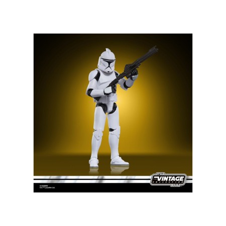 Figura hasbro star wars the vintage collection attack of the clones phase 1 clone trooper