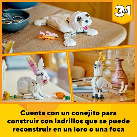 Lego creator conejo blanco