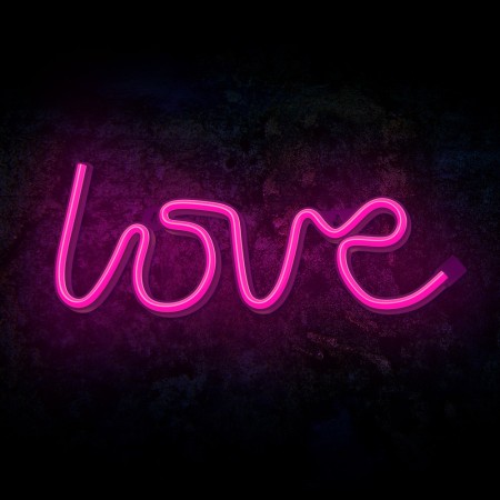 Lampara forever neon led love pink