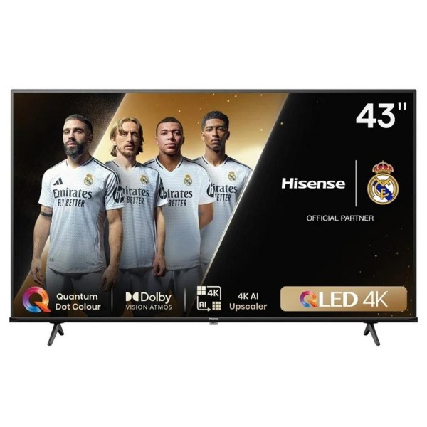 Tv hisense 43 pulgadas qled 4k uhd -  43e7nq -  smart tv