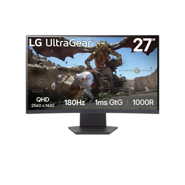 Monitor lg led curvo 27gs60qc 27 pulgadas 2560 x 1440 1ms hdmi displayport