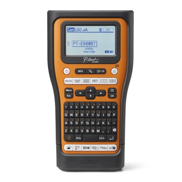 Rotuladora brother pt - e560btvp lcd -  3 lineas -  teclado qwerty -  corte automatico