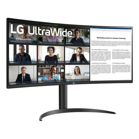 Curva lg 34wr55qk - b 34 pulgadas 3440 x 1440 5ms hdmi displayport reg. altura