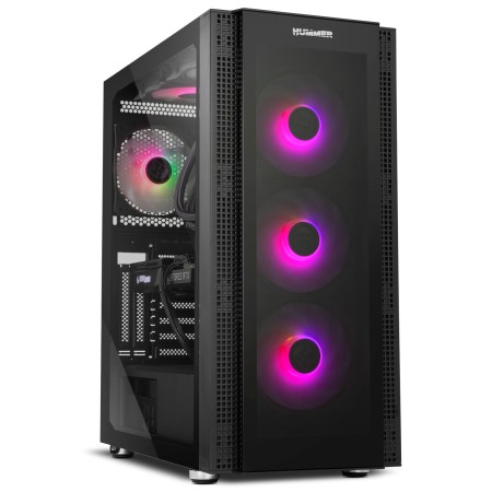 Caja ordenador gaming nox hummer horus atx  1 x usb 3.0 2 x usb 2.0 4 x 120mm argb