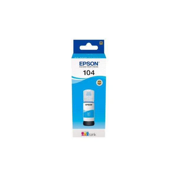 Cartucho ecotank epson 104 cian ink 65ml botella