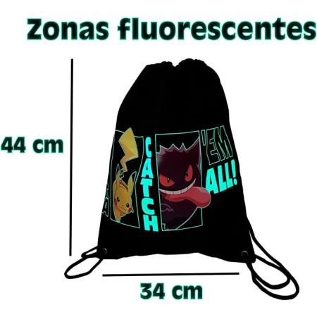 Saco mochila cyp brands pokemon gotta catch em all!
