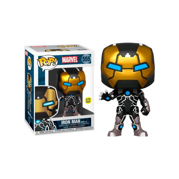 Funko pop marvel 80th iron man modelo 39 brillo en la oscuridad 43965