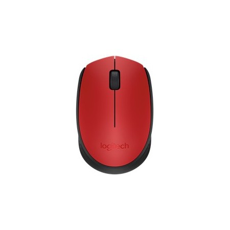 Mouse raton logitech m171 optico wireless inalambrico rojo