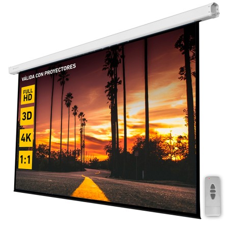 Pantalla eléctrica proyección 135 pulgadas